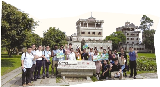 江門吸引越來越多外國游客前來旅游。梁詩雅