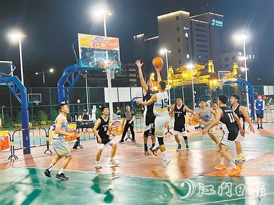 JCBA江南逐夢籃球系列賽在白水帶體育公園開賽。