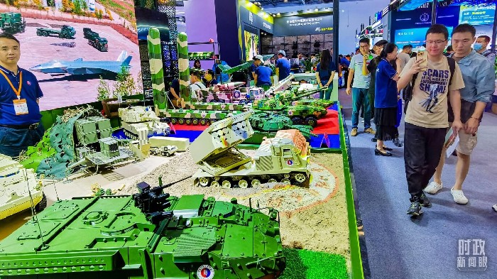 △2024年5月17日，第九屆中國（北京）軍事智能技術(shù)裝備博覽會。（圖/視覺中國）