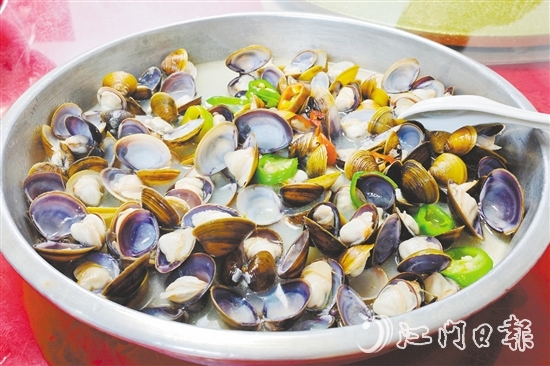 睦洲黃沙蜆味道清甜。