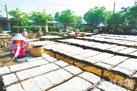 瀨粉是恩平最具代表性的傳統(tǒng)米制品之一，以爽滑彈牙的口感和濃郁的米香著稱。