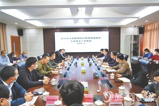 臺山市人民檢察院開展紅樹林濕地保護公益訴訟工作。