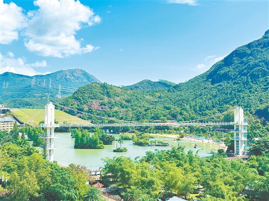 在古兜溫泉度假區(qū)享受愜意度假生活。