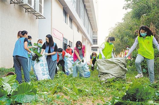 各群團組織廣泛動員社會力量下沉一線，參與愛國衛(wèi)生運動。