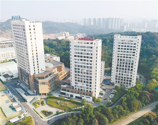 江門科創(chuàng)公園航拍圖。