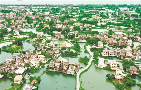 雙橋村統(tǒng)籌27個經(jīng)濟(jì)合作社的43公頃魚塘及耕地，試行“點狀供地”政策，采取“不征不轉(zhuǎn)”方式與央企華僑城集團(tuán)合作開發(fā)古勞水鄉(xiāng)農(nóng)旅項目，帶動村集體增收約300萬元。