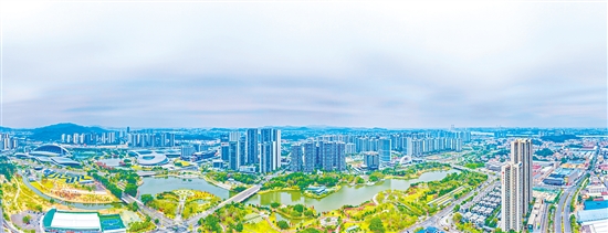 濱江新區(qū)高樓林立。劉瓊