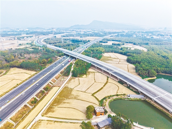 國道G325線鶴山址山至開平塘口段改建工程破解了長期以來國道穿城而過的交通瓶頸，串聯起月山、翠山湖、沙塘、赤坎四個互通式立交，直接將翠山湖工業(yè)園接入交通主干網。