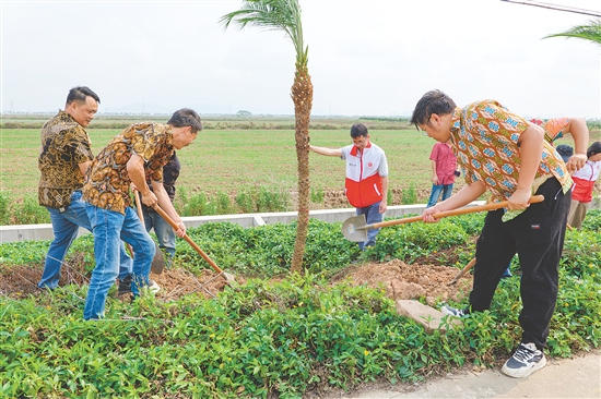 臺山市各部門、各鎮(zhèn)（街）搶抓植樹黃金期，一體推進綠美工作。