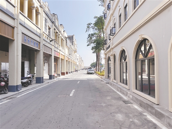 修繕后的騎樓古街。