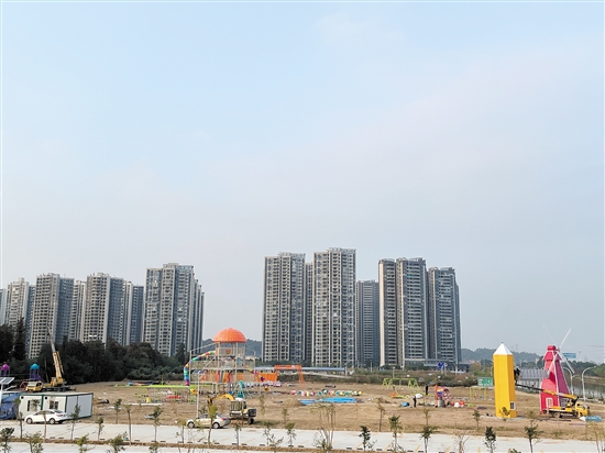 兒童樂(lè)園部分區(qū)域已初見(jiàn)雛形。