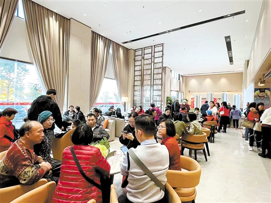 春節(jié)期間樓盤(pán)人氣旺。