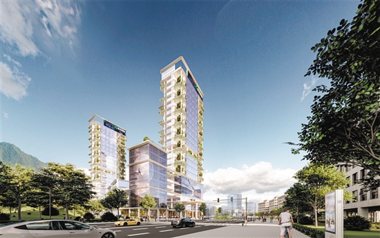 產(chǎn)業(yè)園效果圖。