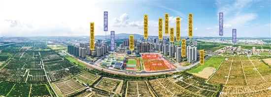 位于新會(huì)區(qū)的樞紐新城厚德路北側(cè)、新會(huì)華僑實(shí)驗(yàn)小學(xué)東側(cè)地塊（地塊一）和樞紐新城今華路南側(cè)、新會(huì)華僑實(shí)驗(yàn)小學(xué)東北側(cè)地塊（地塊二）。