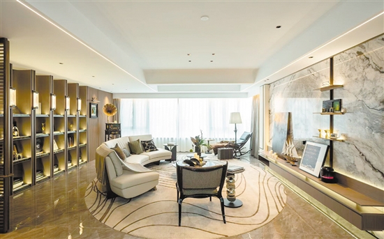 江發(fā)·悅璟苑實景樣板間設(shè)計前衛(wèi)。