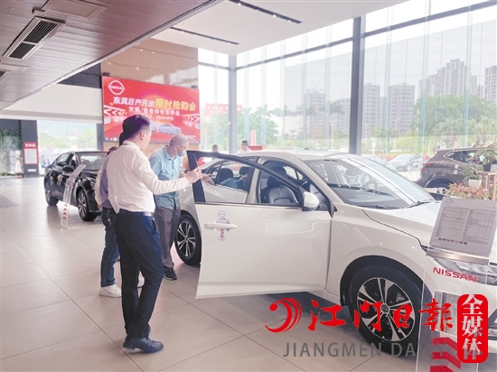 一季度蓬江區(qū)消費者買車熱情高。